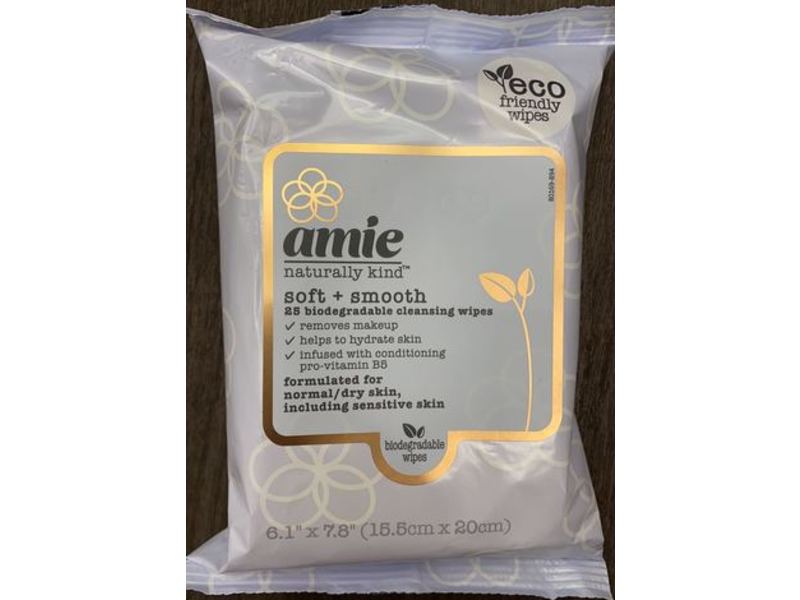 Amie Soft And Smooth Cleansing Wipes, 25 Count