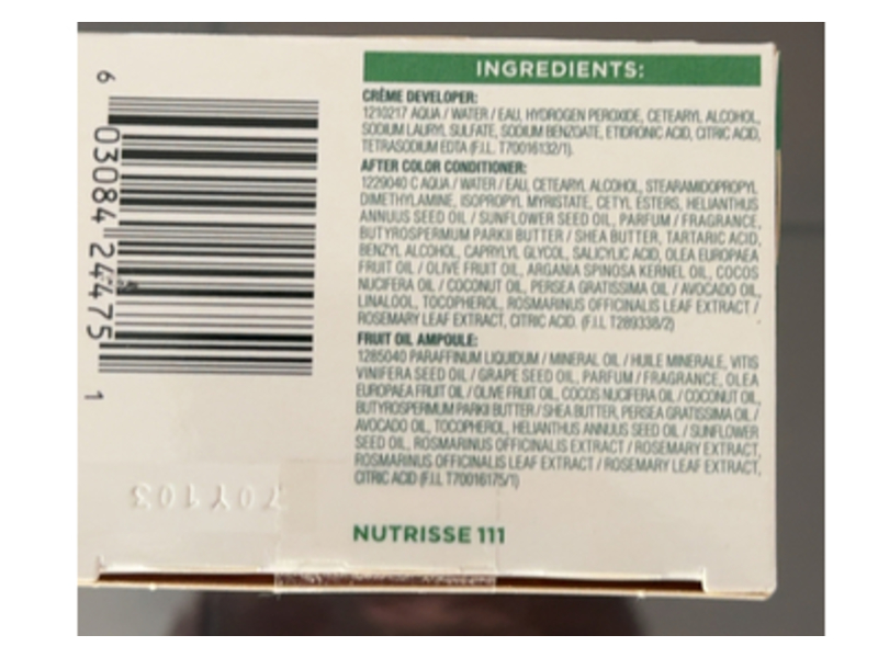 Garnier Nutrisse Nourishing Permanent Hair Color Creme, 111 Extra Light Ash Blonde, 1 Application, 2 Count