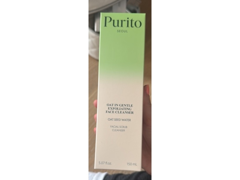 Purito Seoul Facial Scrub Cleanser, Oat Seed Water, 5.07 fl oz/150 mL