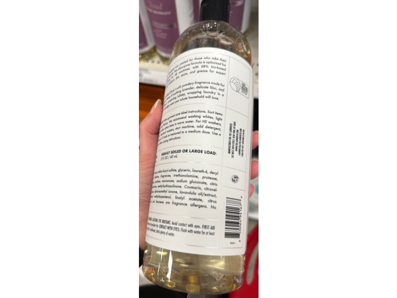 The Laundress New York Cloud Laundry Detergent, Lilac + White Musk + Lavender, 31 Loads, 32 fl oz/946 mL