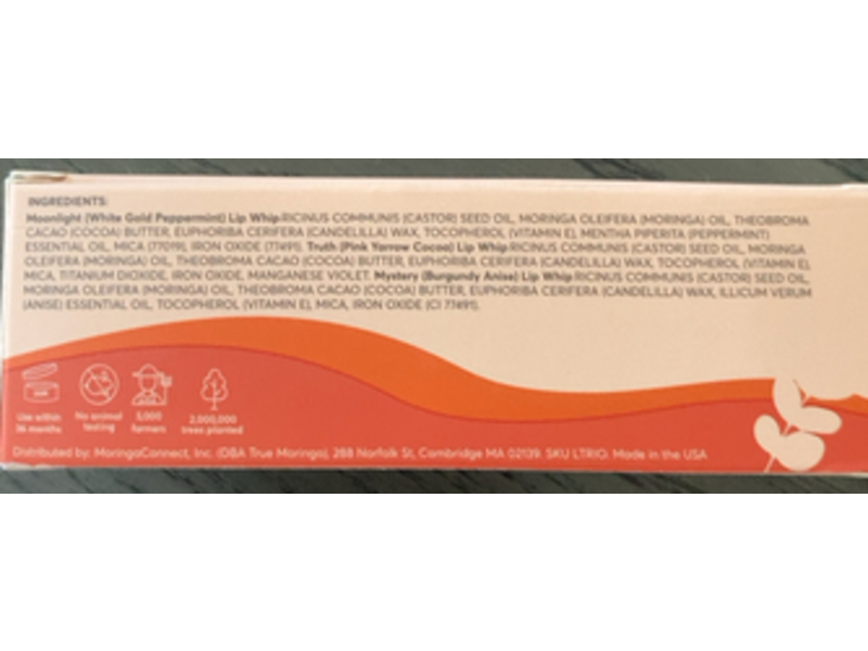 True Moringa Lip Whip Trio, 0.75 oz/21 g