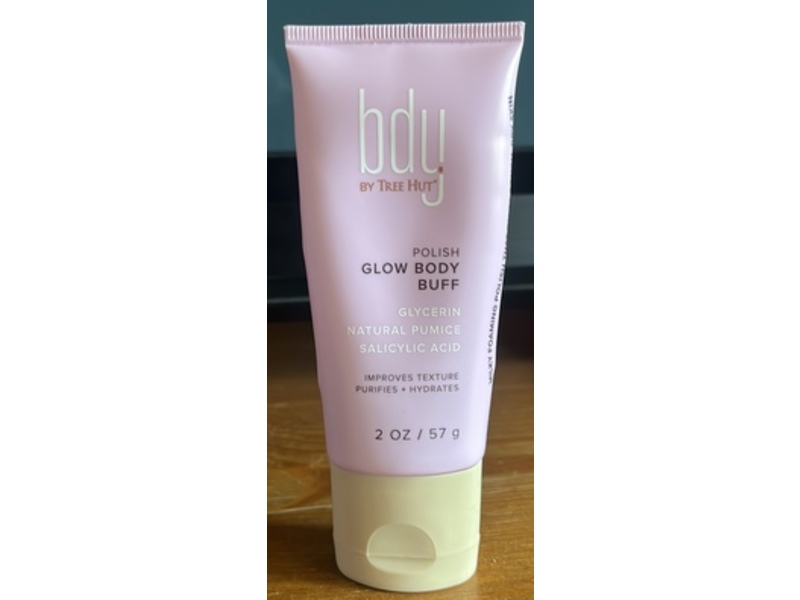 Bdy By Tree Hut Polish Glow Body Buff, Glycerin Natural Pumice Salicylic Acid, 2 fl oz/57 g