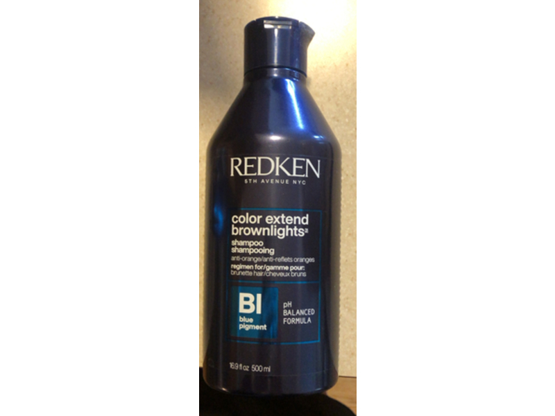 Redken Color Extend Brownlights Shampoo, Big Blue Pigment, 16.9 fl oz/500 mL