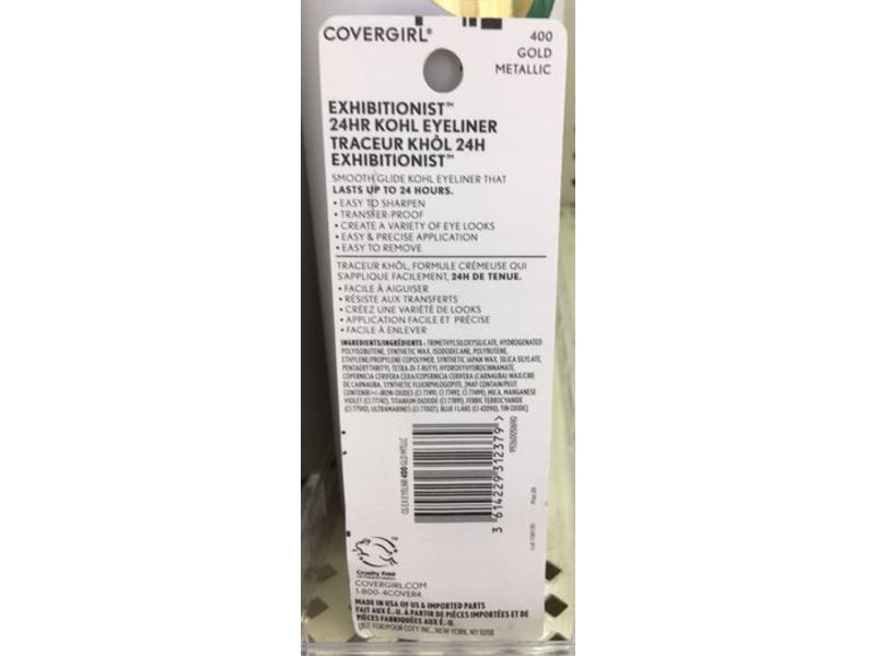 Covergirl 24 HR Kohl Eyeliner, Gold Metallic, 0.04 oz/1.2 g