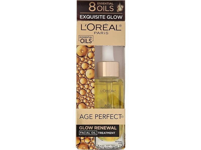 L'Oreal Paris Age Perfect Glow Renewal Facial Oil, 1.0 fl oz/30 mL