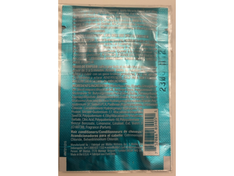 Malibu C Miracle Repair Hair Reconstructor, 0.4 fl oz/12 mL