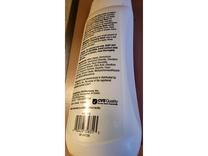 Cvs Health Sensitive Skin Cleansing Wash, 15 fl oz/444 mL