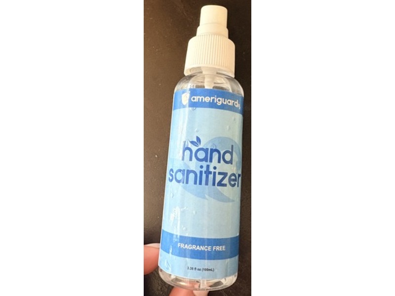 Ameriguard Hand Sanitizer, 3.38 fl oz/100 mL
