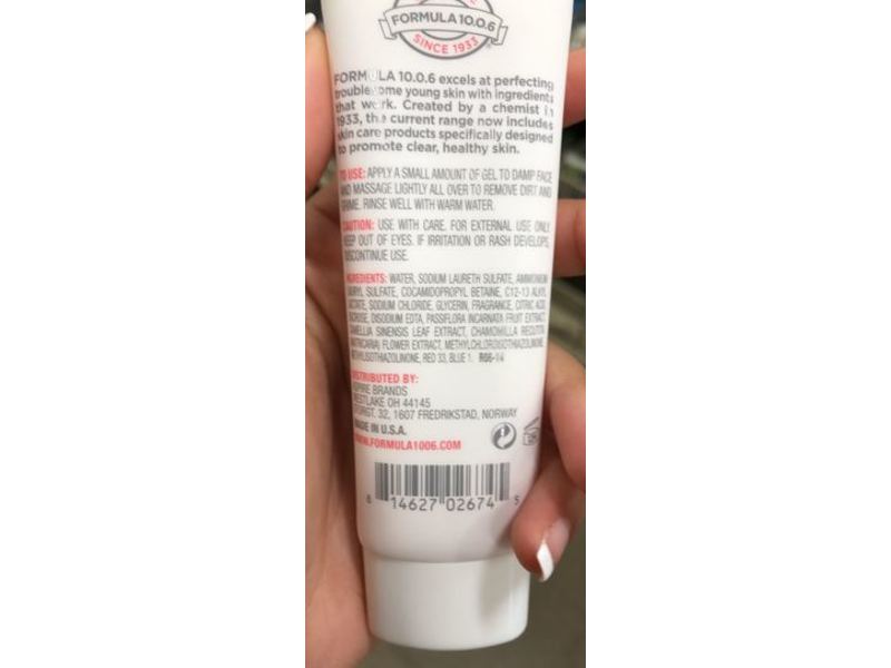 Formula 10.0.6 Best Face Forward Daily Foaming Cleanser, 1.69 fl oz / 50 mL