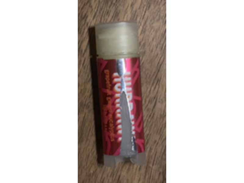 Hurraw! Lip Balm, grapefruit, Ginger, Eucalyptus, 0.17 oz/4.8 g