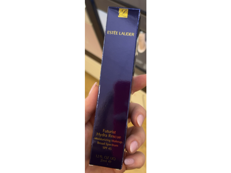 Estee Lauder Futurist Hydra Rescue Moisturizing Makeup, SPF 45, 4N1 Shell Beige, 1.2 fl oz/35 mL