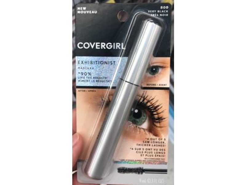 Covergirl Exhibitionist Mascara, 800 Very Black, 0.3 fl oz/9 mL