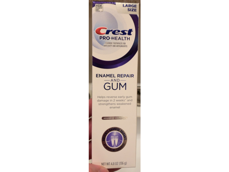 Crest Pro-Health Enamel Repair & Gum Advanced Whitening Toothpaste, 4.8 oz/136 g