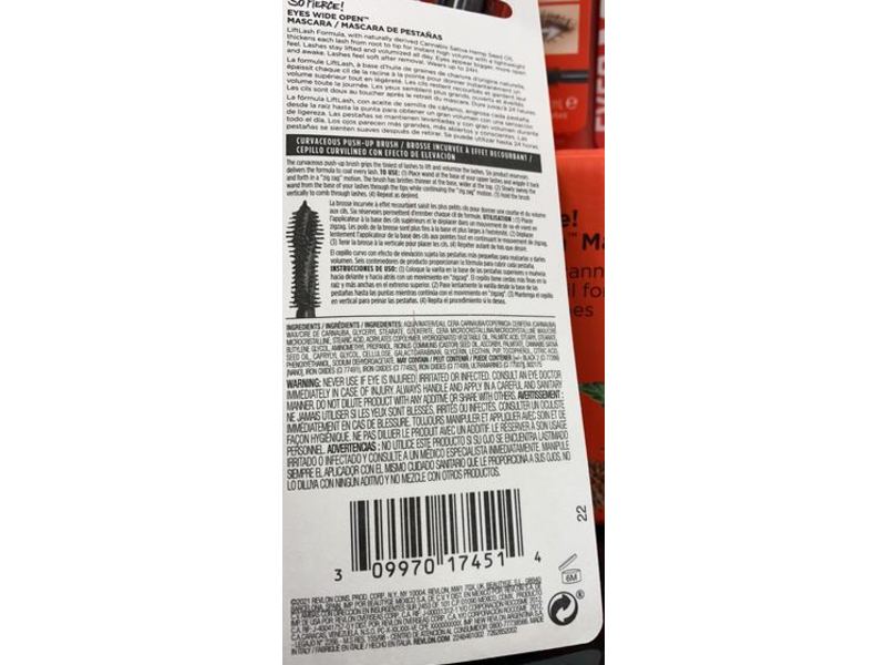 Revlon So Fierce! High Volume Mascara, 102 Black, 0.24 fl oz