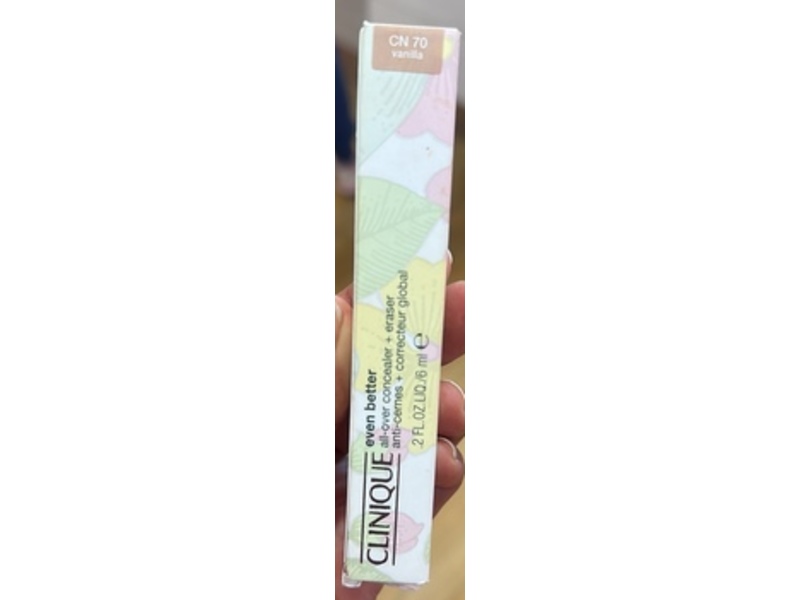 Clinique Even Better All-Over Concealer + Eraser, CN 70 Vanilla, 0.2 fl oz/6 mL