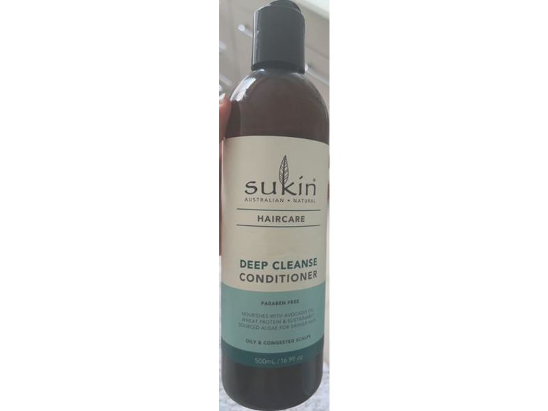 Sukin Naturals Haircare Deep Cleanser Conditioner, 16.9 fl oz/500 mL