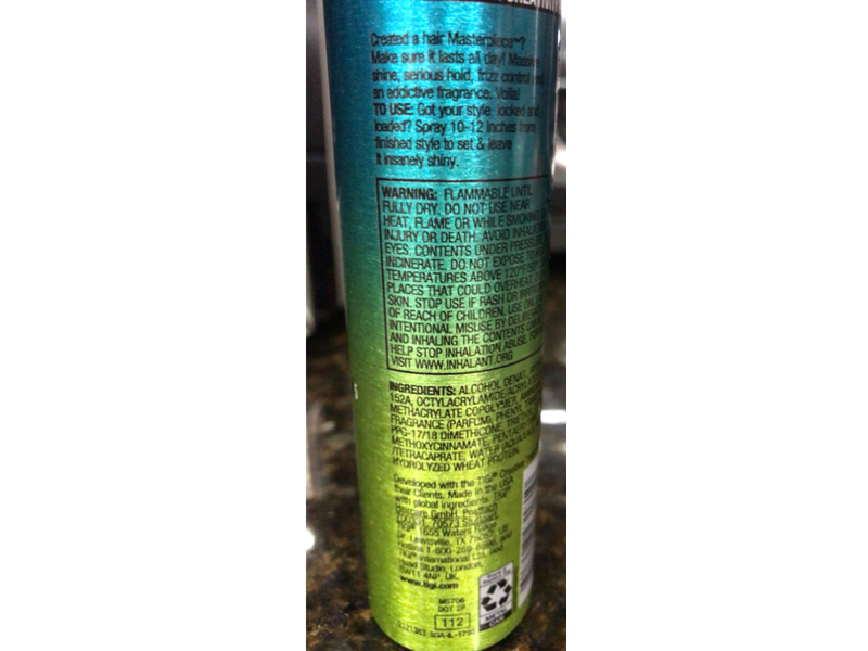 Bed Head Tigi Masterpiece Hairspray, Extra Strong Hold, 2.4 oz/80 mL