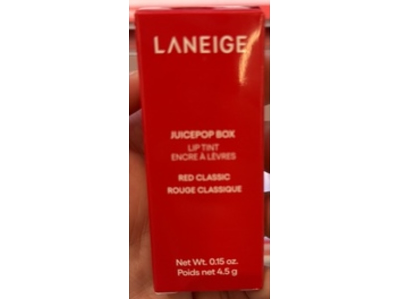 Laneige JuicePop Box Lip Tint, Red Classic, 0.15 oz/4.5 g