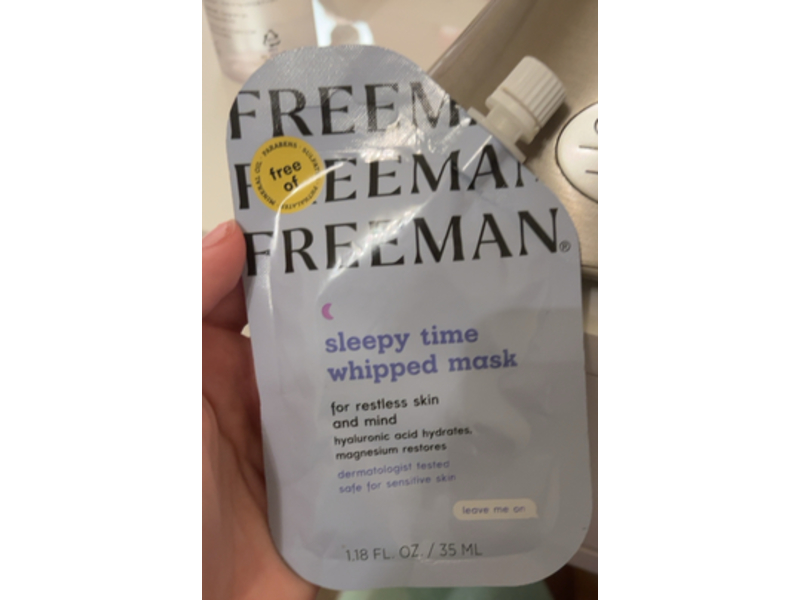 Freeman Sleepy Time Whipped Mask, Hyaluronic Acid & Magnesium, 1.18 fl oz/35 mL