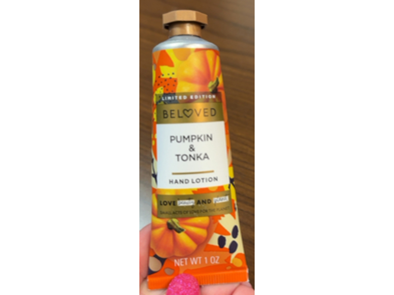 Beloved Hand Lotion, Pumpkin & Tonka, 1 oz