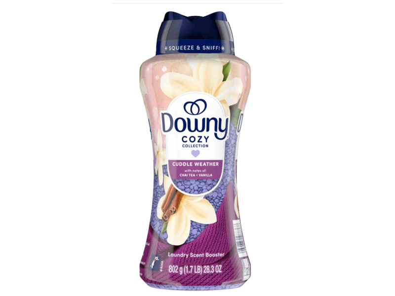 Downy Cozy Collection Laundry Scent Booster, Cuddle Weather, 28.3 oz/802 g