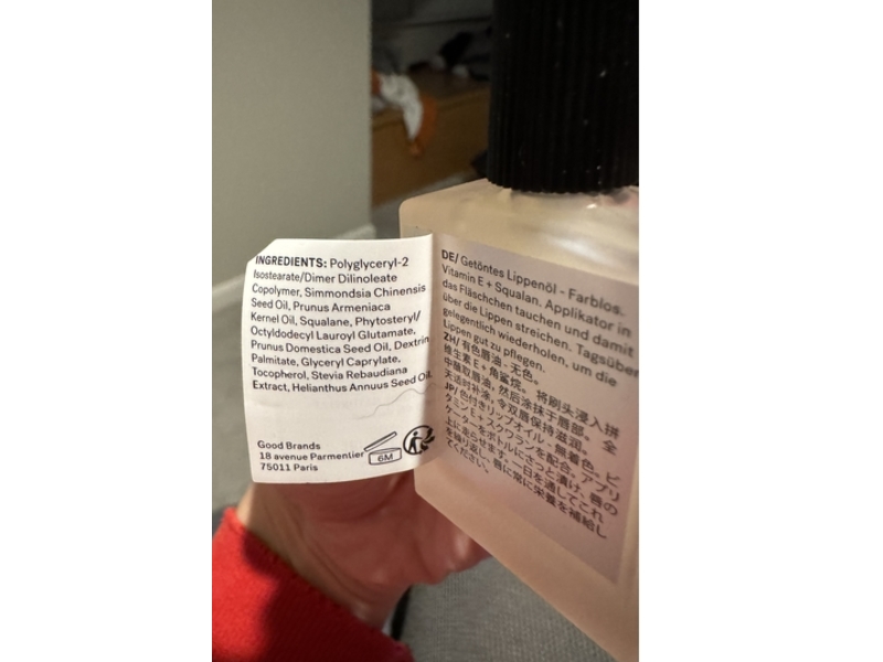 Typology Vitamin E + Squalane Untinted Lip Oil, T43, 0.50 fl oz/15 mL