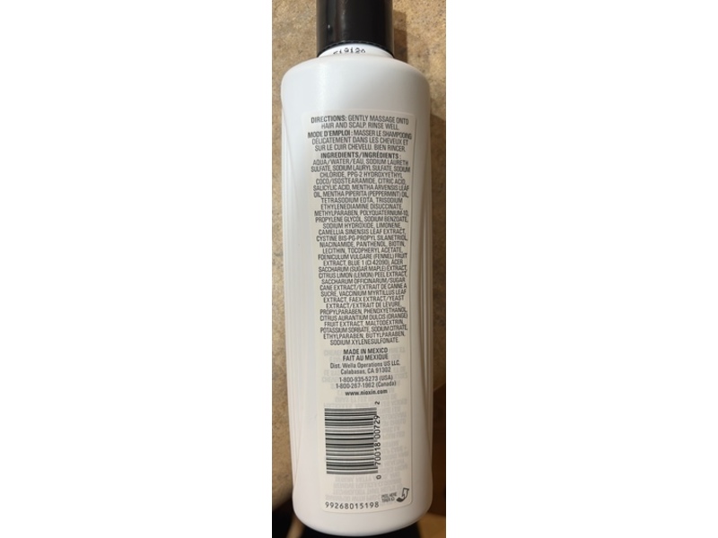 Nioxin Scalp+Hair Thickening System 3 Shampoo, 10.1 fl oz/300 mL