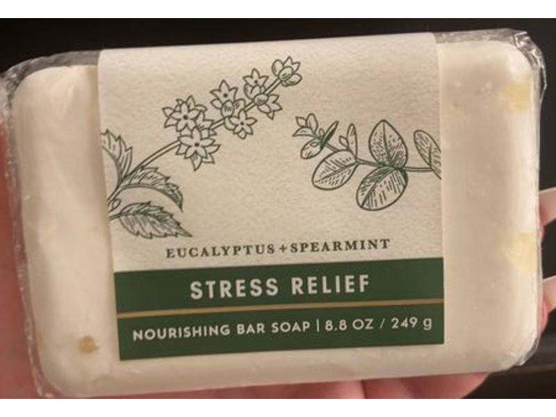 Bath & Body Works Nourishing Bar Soap, Stress Relief, Eucalyptus + Spearmint, 8.8 oz/249 g, Pack Of 2