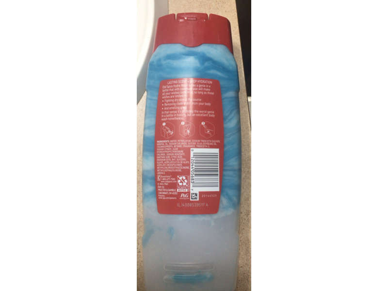 Old Spice Moisturizing Hydro Body Wash, Pure Sport Plus, 21 fl oz/621 mL, Pack of 4