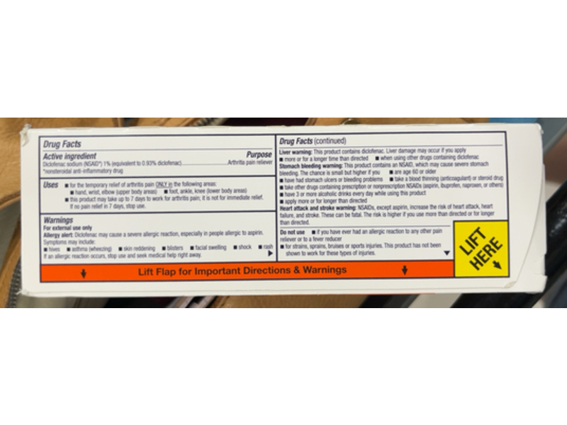 Motrin Arthritis Pain Reliever, Diclofenac Sodium Topical Gel, 3.53 oz/100 g