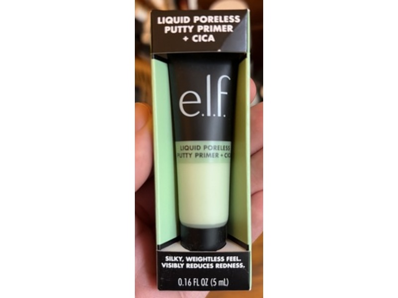 e.l.f Liquid Poreless Putty Primer + Cica, 0.16 fl oz/5 mL