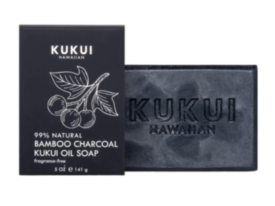 Maui Soap Company Kukui Oil Soap, Bamboo Charcoal, 5 oz/141 g