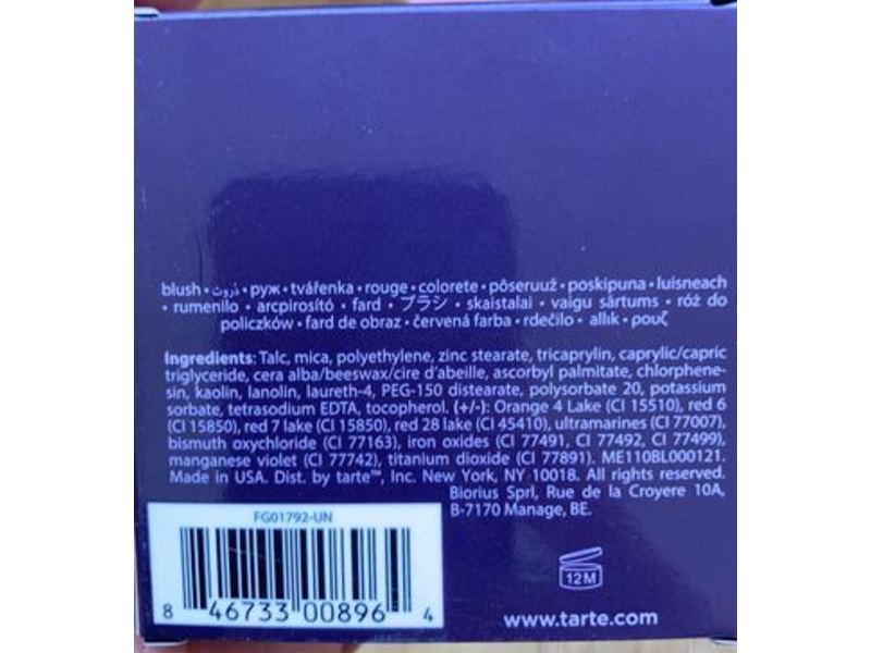 Tarte Amazonian Clay 12-Hour Blush, Captivating, 0.20 oz/5.6 g