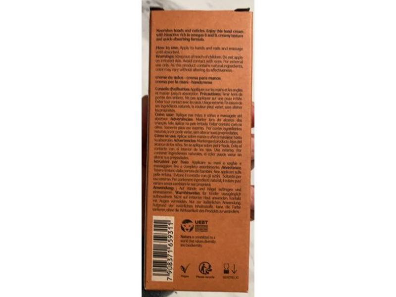 Natura Ekos Castanha Hand Cream, 2.6 oz/75 g