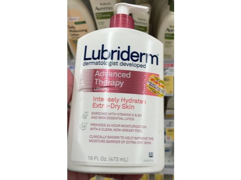 Lubriderm Advanced Therapy Lotion for Extra-Dry Skin, 16 fl oz|473 mL
