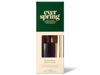 Ever Spring Reed Diffuser, Mandarin & Ginger, 2 fl oz/60 mL, 4 Count