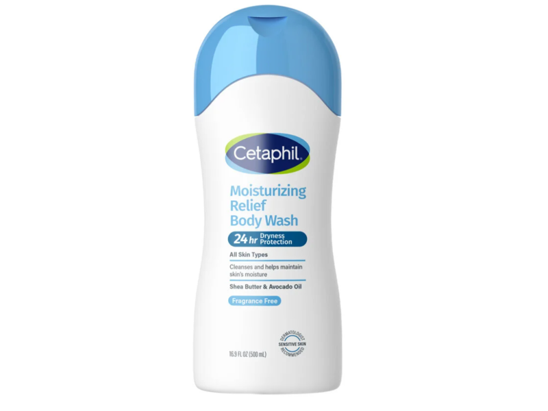 Cetaphil Moisturizing Relief Body Wash, 16.9 fl oz/500 mL
