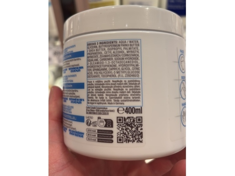 Mixa Ceramide Protect Strengthening Cream, 400 mL