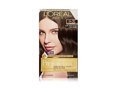 L'Oreal Paris Superior Preference Hair Color, 5A Medium Ash Brown, 1 Applicator