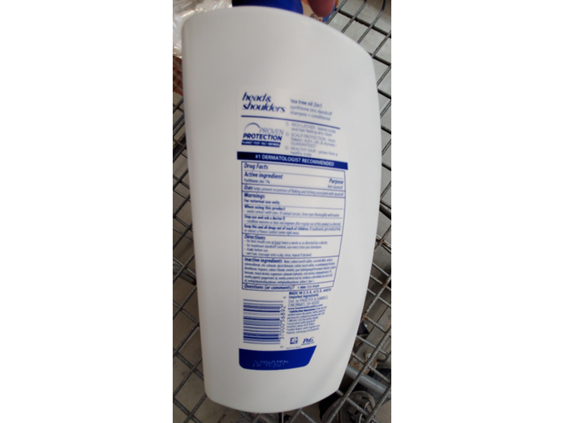 Head & Shoulders 2 in 1 Dandruff Shampoo + Conditioner, Tea Tree Oil, 32.1 fl oz/950 mL