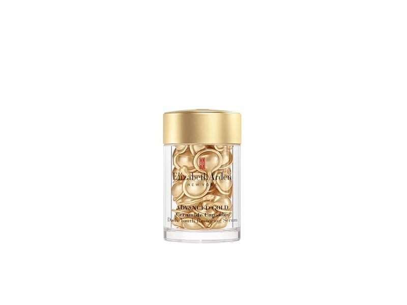 Elizabeth Arden Ceramide Capsulese Daily Youth Restoring Serum, Advanced Gold, 0.47 fl oz/14 mL, 30 Count
