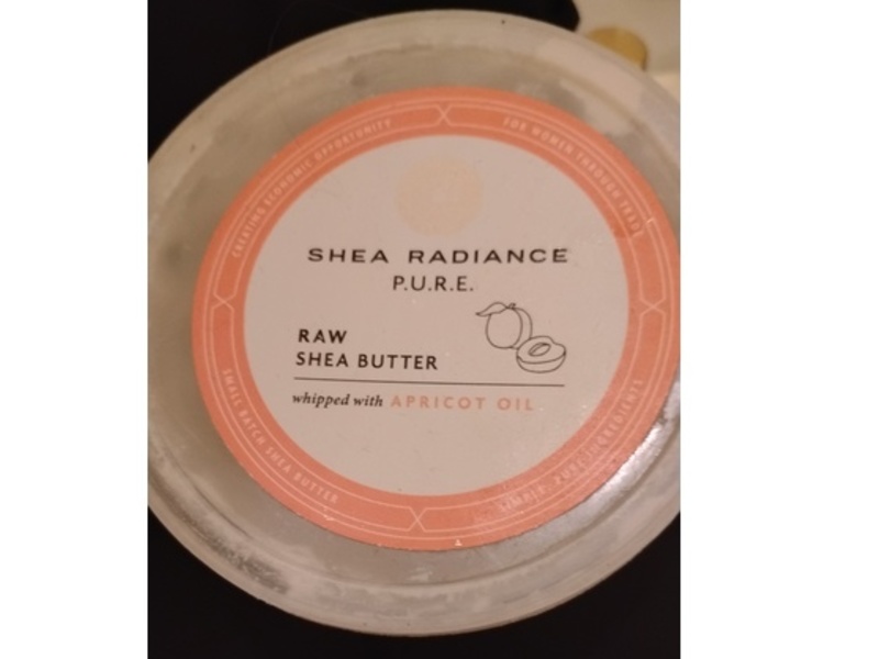 Shea Radiance Pure Whipped Raw Shea Butter, Apricot Oil, 5 oz