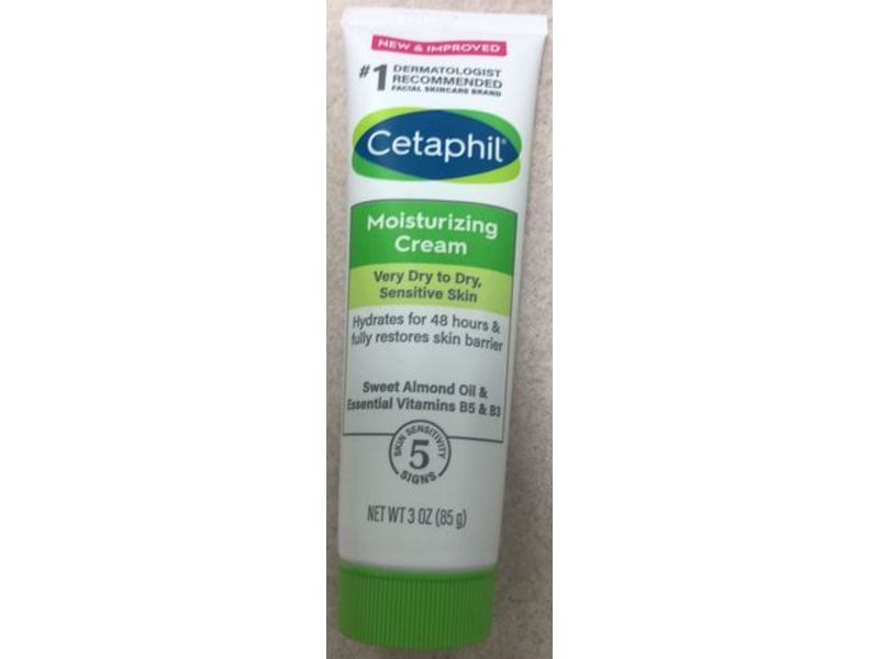 Cetaphil Moisturizing Cream, Very Dry To Dry, Sensitive Skin, 3 oz/85 g, Pack Of 3