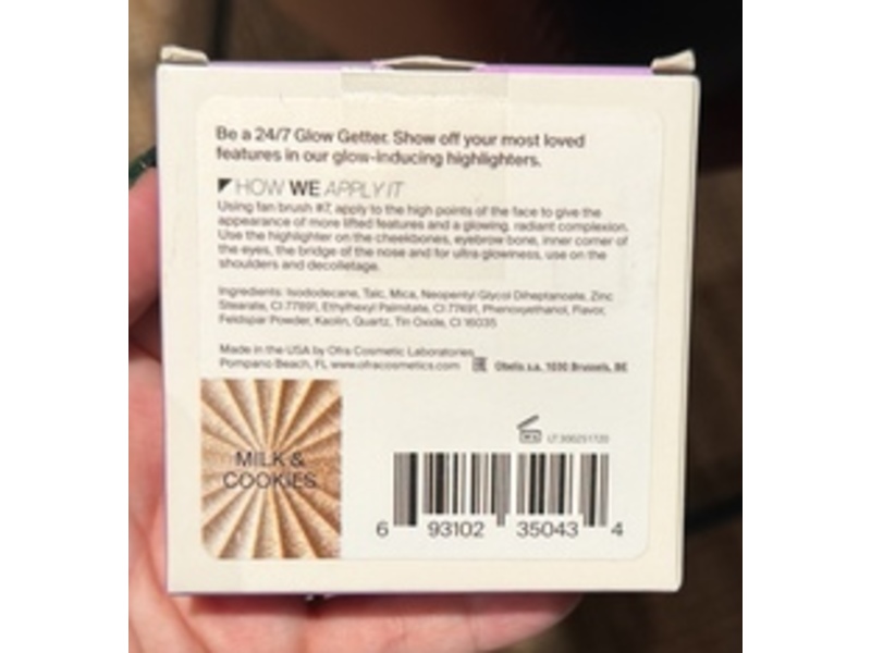 Ofra Cosmetics Highliter, Milk & Cookies, 0.25 oz/7 g