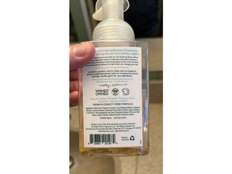 South Of France Hydrating Foaming Hand Wash, Blooming Jasmine, 8 fl oz/236 mL, Pack Of 6