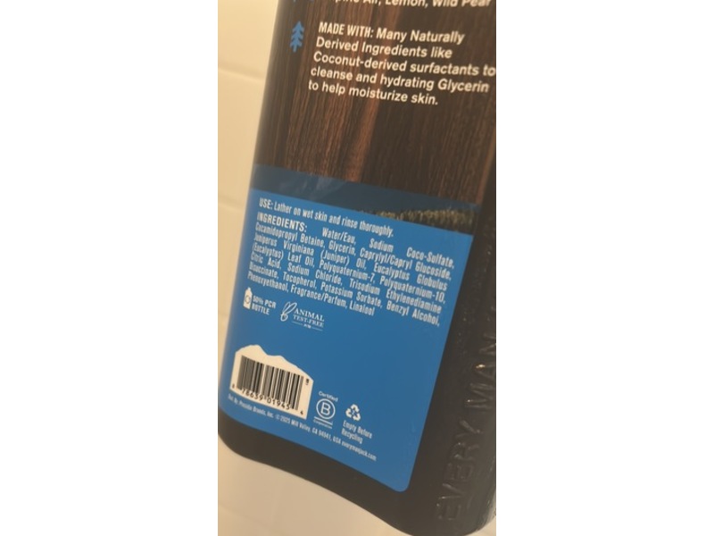 Every Man Jack Hydrating Body Wash, Mountain Air, 28.8 fl oz/852 mL