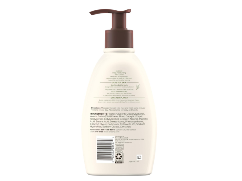 Aveeno Daily Moisturizing Face Lotion, Fragrance Free, 12 fl oz/354 mL