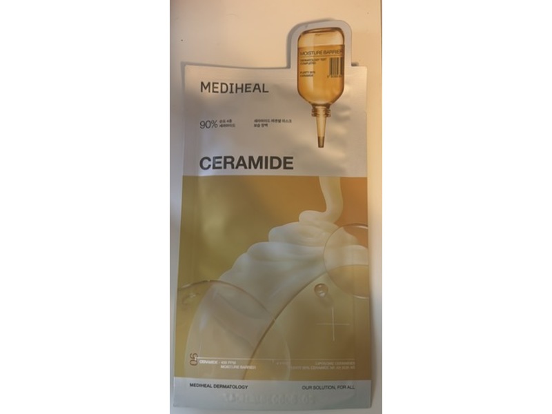 Mediheal Moisture Barrier Essential Mask, Ceramide, 0.81 fl oz/24 mL, Pack Of 10