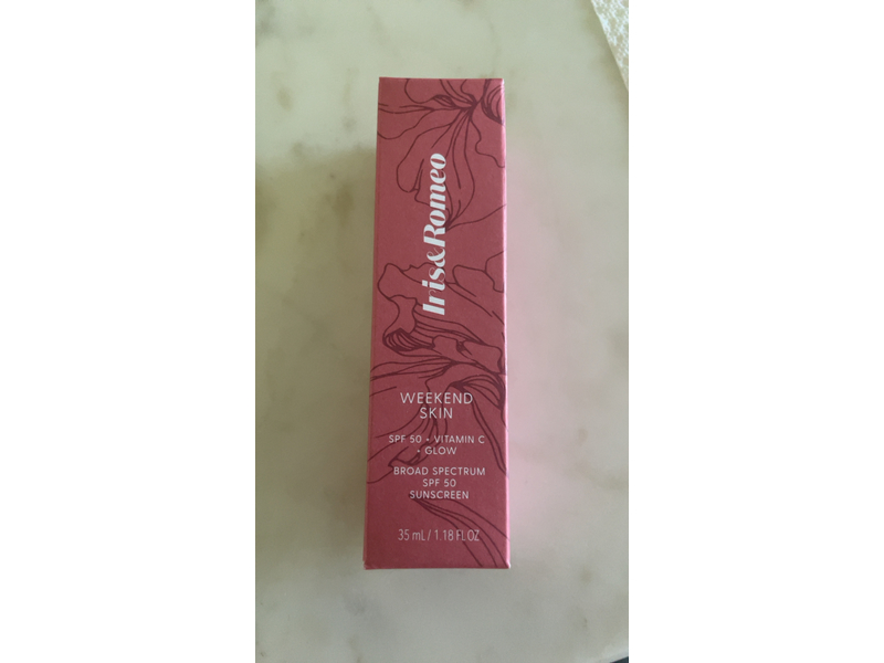 Iris&Romeo Weekend Skin Sunscreen, SPF 50, 35 mL/1.18 fl oz
