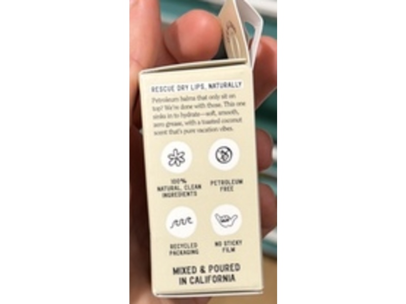 California Naturals Hydrating Lip Balm, Toasted Coconut, 0.14 fl oz/4 g
